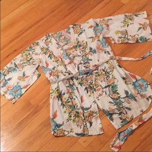 Plum pretty sugar 3/4 length sleeves kimono robe